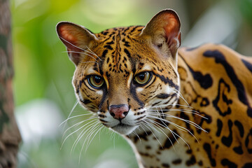 close up of a smart cat