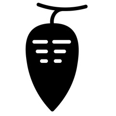 Bean Candy Chocolate Glyph Icon