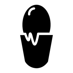 Bean Candy Chocolate Glyph Icon