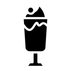 Chocolate Drink Iced Glyph Icon
