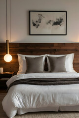 bed in bedroom