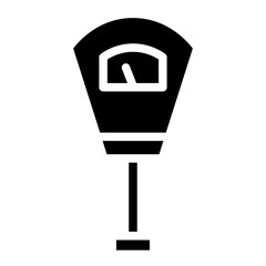 City Lot Meter Glyph Icon