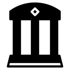 Building City Museum Glyph Icon