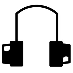 Headphone Tool School Glyph Icon
