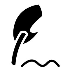 Feather Pencil School Glyph Icon