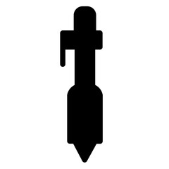 Pen Education Message Glyph Icon