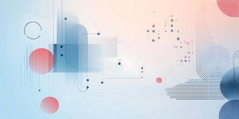 Abstract Geometric Design Featuring Circles Lines and Shapes