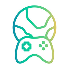 online game Line Gradient Icon