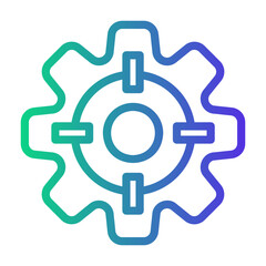 target Line Gradient Icon