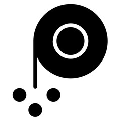 Diwali Chakri Celebration Glyph Icon