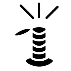 Colours Display Light Glyph Icon