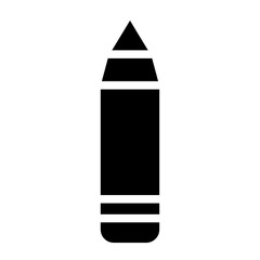 Design School Pencil Glyph Icon