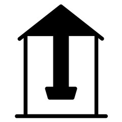 Swing Kid Children Glyph Icon