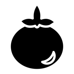 Tomato Veggie Healthy Glyph Icon