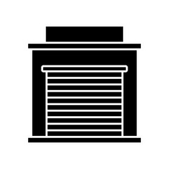 shop building icon, simple flat style, illustration, logo sign symbol pictogram template, for ui or ux isolated on white for mobile app, editable