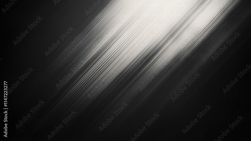 Poster abstract minimalist background with diagonal lines and light effects. black, white, and gray color s