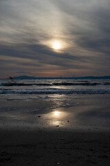 鎌倉2412　由比ガ浜1　夕陽