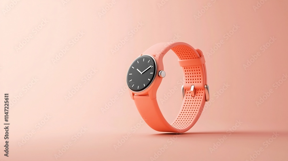 Poster blank rubbery wristband mockup isolated on a neutral background this simple and modern product desig