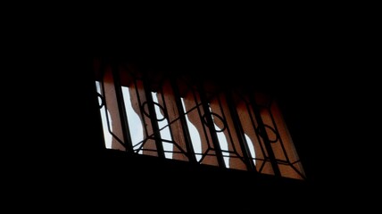 the air vent of a house, looks dark