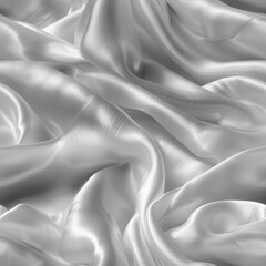 Obraz premium Elegant white fabric forms abstract shapes ideal for backgrounds and creative design projects