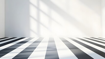 Black and White Striped Pattern Fading.