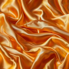Fototapeta premium Elegant waves of smooth golden fabric illuminated by soft light for luxury and fashion concepts