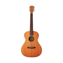 Fototapeta premium acoustic guitar isolated on white