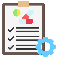 flat color icon, use for UI, UX, app and web development, digital or print. for industry, hospital management, health theme.