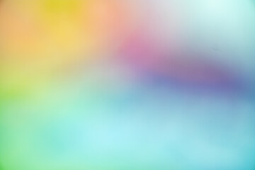 Obraz premium Abstract colorful nature gradient blurred background. Summer Spring sea banner. Digital Grain Noise Texture overlay. Multicolor vintage retro design. Vibrant Texture, Subtle Smooth Sunset and defocus