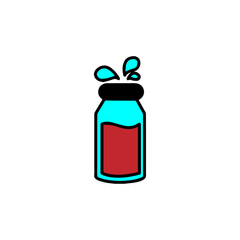 drinking bottle icon, vectors illustration, symbol design