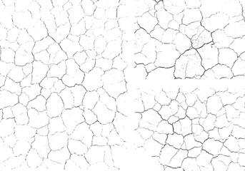 a set of cracked ground textures