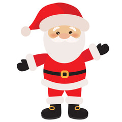Christmas Santa Claus   vector cartoon illustration