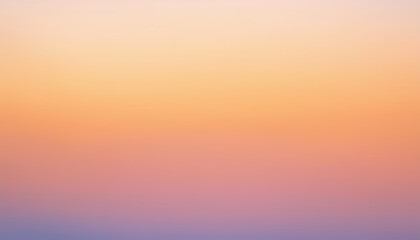 Obraz premium Soft Pastel Sunset Gradient Background Peach Orange Pink Purple Blurred Sky Texture