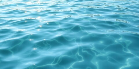 Fototapeta premium Ripples on the surface of glistening water reflecting sunlight, liquid, serene, smooth
