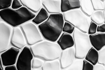 Black and White Tiles, A Monochrome Mosaic Pattern with Black and White Tiles, Creating a Geometric Design, wallpaper.