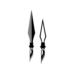 spear icon, vectors illustration symbol design