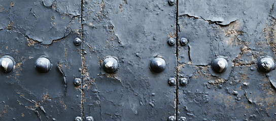 Rusty Rivets, A Close-up of a Weathered Metal Surface with Rusty Rivets, wallpaper.
