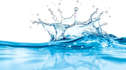 Modern Mineral Water Poster Splash Art - Fresh & Clean Design