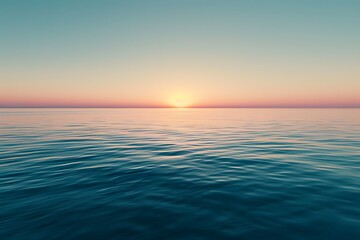 Obraz premium Tranquil Sunset Over the Ocean