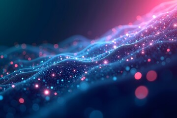 Fototapeta premium Abstract visual graphic background, internet network, connection, big data.
