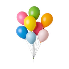 balloons isolated on white