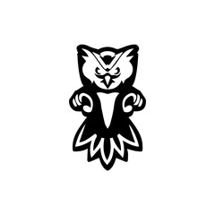 owl icon, vectors illustration