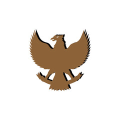 Garuda Indonesia symbol, vectors illustration.