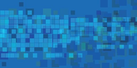 テクノロジー　四角　青　ビジネス　背景	