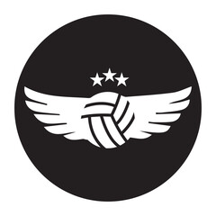 volleyball ball icon vectors illustration