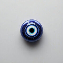 Concept photo of evil eye bead with space for text