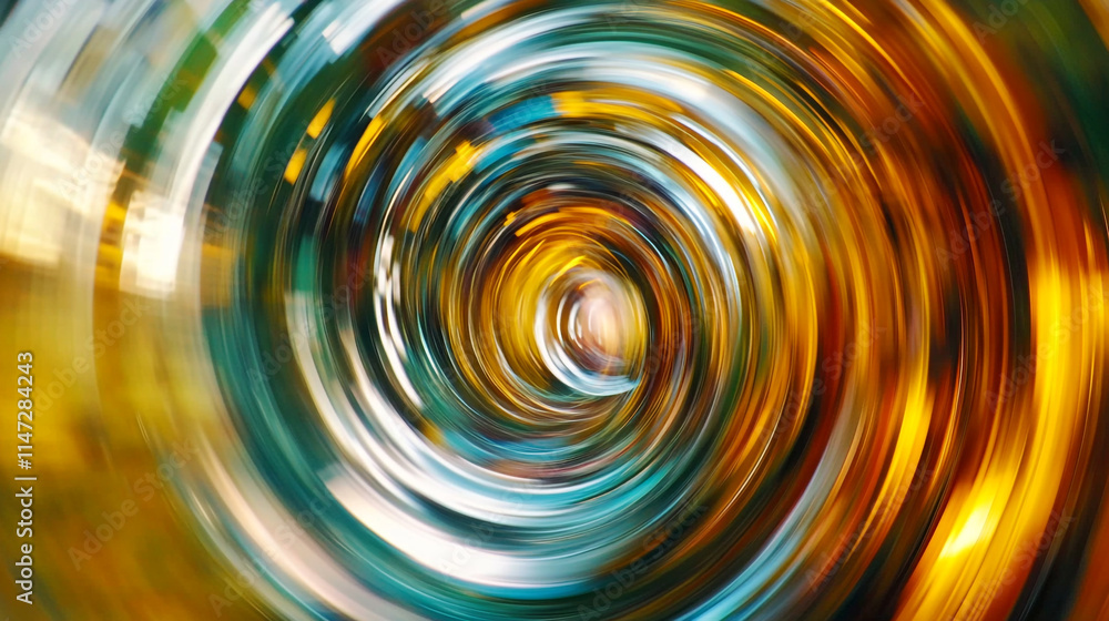 Poster swirling colors create an abstract pattern reminiscent of autumn leaves.