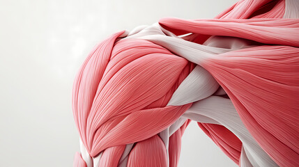Medically accurate muscle illustration of the internal oblique. Oblique. Illustration