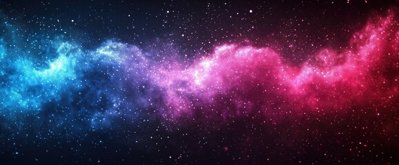 Abstract Blue, Pink, and Purple Gradient on Black, Colorful Digital Wallpaper Design, Modern Minimalist Background