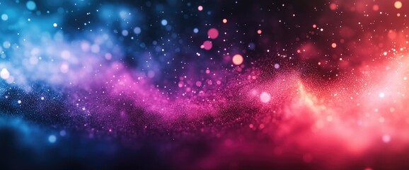 Abstract Blue, Pink, and Purple Gradient on Black, Colorful Digital Wallpaper Design, Modern Minimalist Background